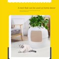 thumbnail image 5 of Enclosed Hidden Cat Nest, Indoor Grass Planter Cat Sleeping Nest With Large Entry,, 5 of 5