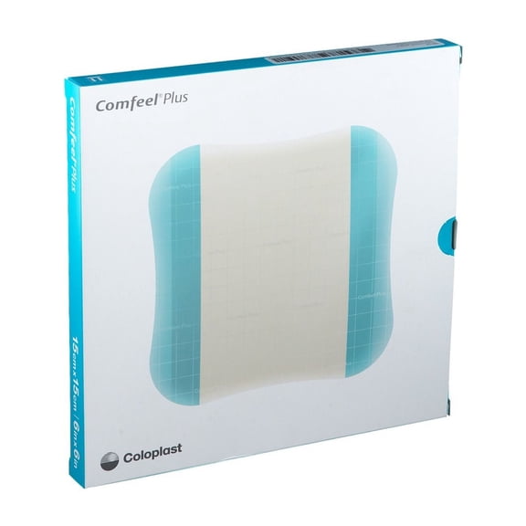 Comfeel Plus Hydrocolloid Dressing 4 x 4" Square Film Backing 33110 10 per Box