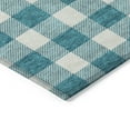 thumbnail image 4 of Addison Rugs Chantille Indoor/Outdoor Transitional Plaid Teal Washable Rectangle Rug, 3' x 5', 4 of 6