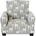 thumbnail image 6 of Kid Rocking Chair for Toddlers, Child Chair for Little Kids, Upholstered Toddler Armchair for Children,  and Cute Little Kid Chairs (Legs, Grey Giraffes Print), 6 of 7
