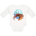 thumbnail image 3 of Inktastic Fun Fiddler Crab with Violin and Mustache Boys or Girls Long Sleeve Baby Bodysuit, 3 of 5
