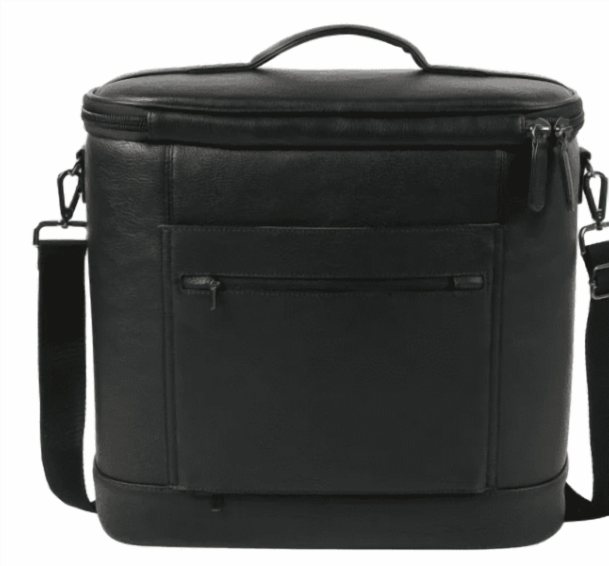 Titan Faux Leather Cooler Tote (black)
