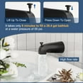thumbnail image 4 of Tub Shower Faucet, Matte Black Shower Faucet Set with 8-Inch All-Metal Rainfall Showerhead and Bathtub Spout, Single-Handle Tub Shower-Trim Kit Included Valve, Matte Black, 4 of 9
