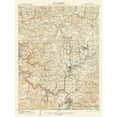 thumbnail image 2 of USGS 25x32 Black Ornate Wood Framed with Double Matting Museum Art Print Titled - Connellsville Pennsylvania Quad - USGS 1902, 2 of 4
