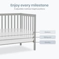 thumbnail image 4 of Dream On Me Edgewood 4-in-1 Convertible Mini Crib, Cool Grey, 4 of 9