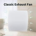thumbnail image 4 of Exhaust Fan 110 CFM 1.0 Sones 5.9" Duct White Square Quiet Powerful Ceiling or Wall-Mount Ventilation Fan for Bathroom/Corridor/Office/Laundry Room/Shop, 4 of 6