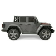 Jeep Gladiator Rubicon 12V Battery Powered Ride on, 2 Seater, Children Ages 3-5, Max Spped 5 MPH, Gray