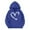 Dark Blue, variant on YunPes Boys Girls Heart Hooded Sweatshirts Comfy Oversized Fleece Pullover Sweatshirt Kids Fall Winter Long Sleeve Trendy Hoodies