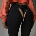 thumbnail image 2 of Clearance! Lisingtool Casual Jeans for Women 2025 Trendy Sexy Back Zipper Small Foot Jeans Women'S Pants Women'S Wear, 2 of 5