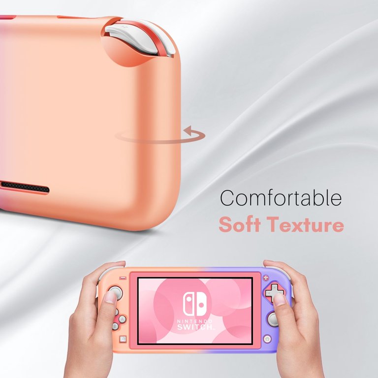 TPU Case for Nintendo Switch Light, Pink Blue - Kawaii Full