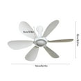 thumbnail image 3 of yilyih Silent Usb Powered Ceiling Canopy Fan,Small Portable Blade Quiet Small Usb Ceiling Fan Hanging Fan for Camping Bed Dormitory Rv Tent Home,Canopy Fan Hanging for Pop Up Tent, 3 of 9