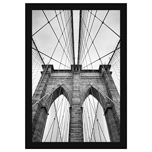 Photo 1 of 20x30 Black Poster Frame - Thick Molding - Hanging Hardware Included
