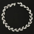 thumbnail image 2 of 1yard 1.5cm Wide Rhinestone Ribbon Tree Leaf Design AAA Diamond Wrap Roll Decoration, 2 of 12