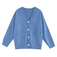 thumbnail image 4 of Womens Japanese Cute Knitted Cardigan Sweater Long Sleeve Button Down School Jacket Braid Front Cardigan Animal Print Kimono Long Cardigans for Women Knit Open Knit Tops for Women Long Wrap Winter, 4 of 4