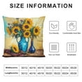 thumbnail image 5 of MDO Blanket Vase with Fifteen Sunflowers Throw Gifts for Women Kids Girls Flower Floral Blanket Home Bedroom Living Room Art Decor Soft Cozy Blankets 50"x60", 5 of 5