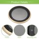 thumbnail image 4 of Unique Bargains 1 Set 5" Car Speaker Grills Cover Mesh Audio Subwoofer Protector with Mounting Screws Gold Tone Black, 4 of 8