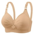 thumbnail image 4 of Erwazi Womens Wireless Full-Coverage Bra Comfortable Wirefree Push Up Bra Daily Underwear, 4 of 6