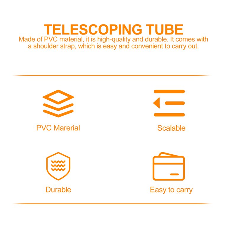 1Pc Telescoping Drafting Tube Extendable Poster Tube Shoulder