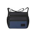 thumbnail image 2 of Bandolera de hombre, bolsa impermeable de nylon para el pecho con correa ajustable y puerto para auriculares para viajes, senderismo y deportes al aire libre, 2 of 6