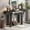 Espresso, variant on FFZ Rustic Minimalist Console Table with Hidden Drawer, Side Power Outlet,Wood Entryway Table for Entryways, Living Rooms and Home Offices 3 Colors Options