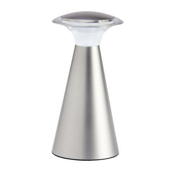 Light It! par Fulcrum, Lanterne, Lampe Tactile LED Sans Fil, à Piles, Argent