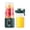 Green, variant on Portable Mini Juicer Blender Wireless Electric Personal Blender with Double Cup Digital Display Touch Screen for Home Use