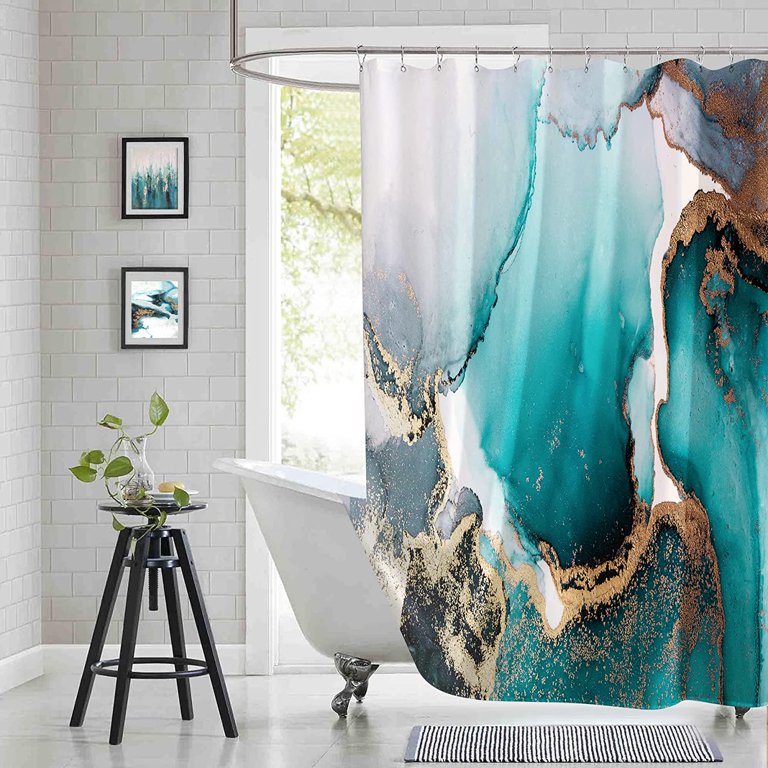 Abstract Lines Face Shower Curtain/ Women Face Polyester Fabric Waterproof  Shower Curtains / Bathroom Shower Curtain With Hooks /art Decor 