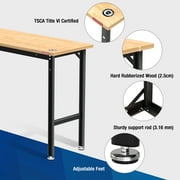WORKPRO 48x 20 Garage Workbench with Leveling Foot, 1200 LBS Load Capacity Work Benches for Garage, Workshop, Home, Woodworking