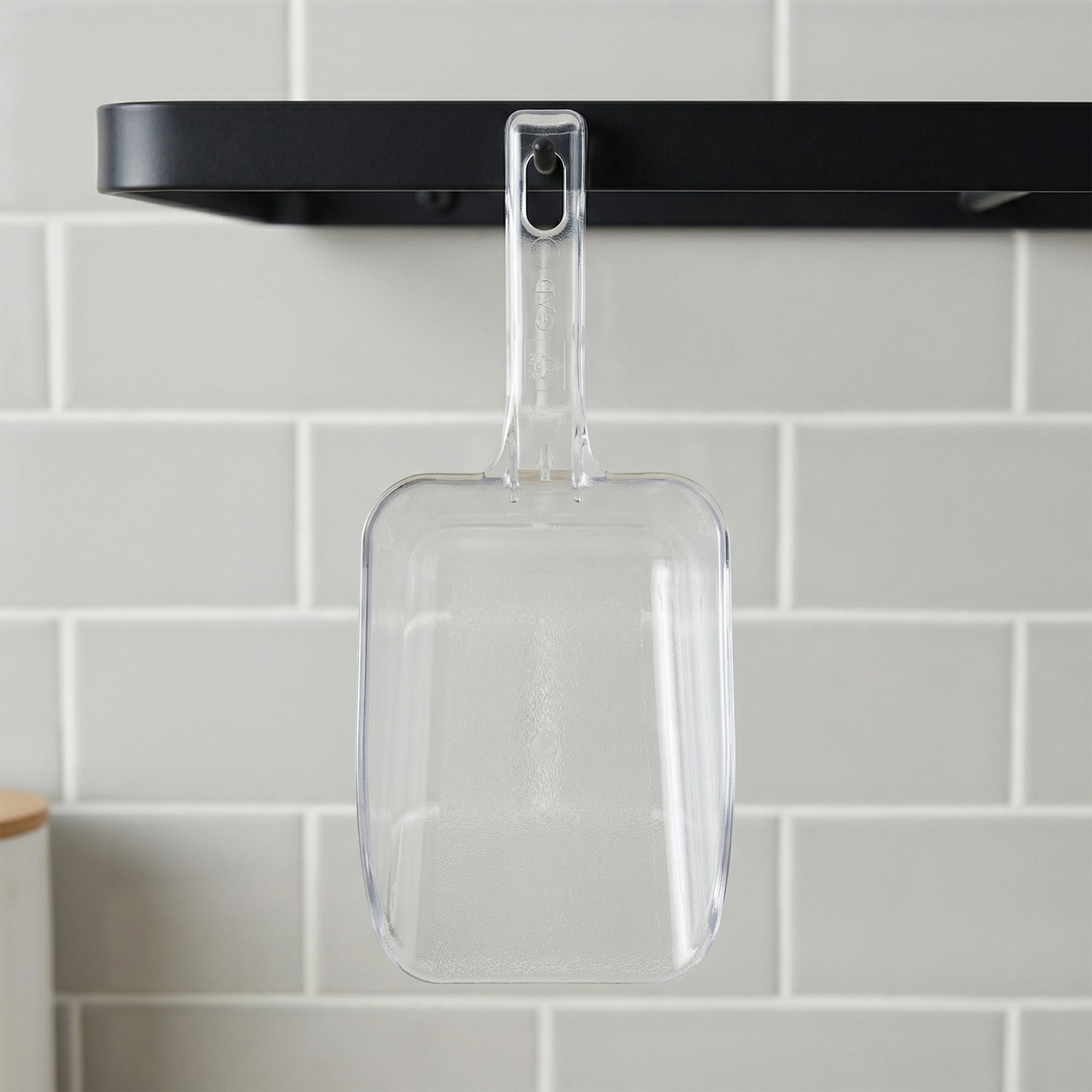 Unique Bargains Easy Clean Plastic Kitchen Use Ice Scoop Clear-1PCS 9.1*4.1inch