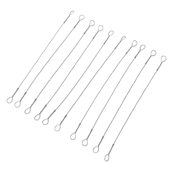 EOTVIA 10Pcs Wire Saw Blade High Carbon Steel Mini Sawing Strips Woodwork Cutting Replacement 150mm,150mm Wire Saw Blade,Coping Saw Blades