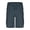 Navy, variant on Men Elastic Waist Shorts Men's Casual Cargo Shorts with Drawstring Elastic Waistband Solid Color Loose Fit Straight Leg 5 Inch Inseam Comfortable Pants M Navy