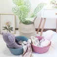 thumbnail image 2 of Collapsible Storage Basket Large Capacity Seagrass Kids Room Toy Decorative Basket for Home, 2 of 8