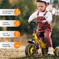 thumbnail image 6 of Besrey Kids Tricycle with Push Handle,Toddler Trike for Ages 1-5 Years Girls and Boys,Child Bike Toddler Bicycles,Yellow, 6 of 15