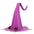 thumbnail image 1 of Sombrero de bruja de fiesta ajustable, accesorio de fiesta de Cosplay, sombrero de bruja hecho a mano plegable, 1 of 9
