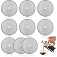 thumbnail image 2 of 9 Pcs Filtre Écran Détachable Filtre de Remplacement Filtre à Température Maille Résistante en Acier Inoxydable pour Théière Cuisine Restaurant Fête Bar, 2 of 7