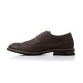 thumbnail image 4 of Ferro Aldo Phillip MFA19312 Mens Classic Wingtip Brogue Dress Shoes, in Dark Brown, Men's Size 10.5, 4 of 7