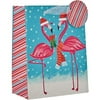Jillson & Roberts Medium Gift Bags, Flamingo (12 Pieces)