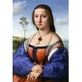 thumbnail image 2 of Raphael 18x24 Black Ornate Wood Framed with Double Matting Museum Art Print Titled - Portrait of Maddalena Strozzi Doni, 2 of 4