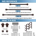thumbnail image 4 of Urbanest Pila Manhattan 1" 3/4" Double Drapery Curtain Window Rod Set - 84" to 120", Bronze, 4 of 6