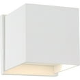 thumbnail image 6 of 62/1467-Nuvo Lighting-Lightgate-5W 3000K 1 LED Square Outdoor Wall Sconce-4.75 Inches Wide by 4.75 Inches High-White Finish, 6 of 8