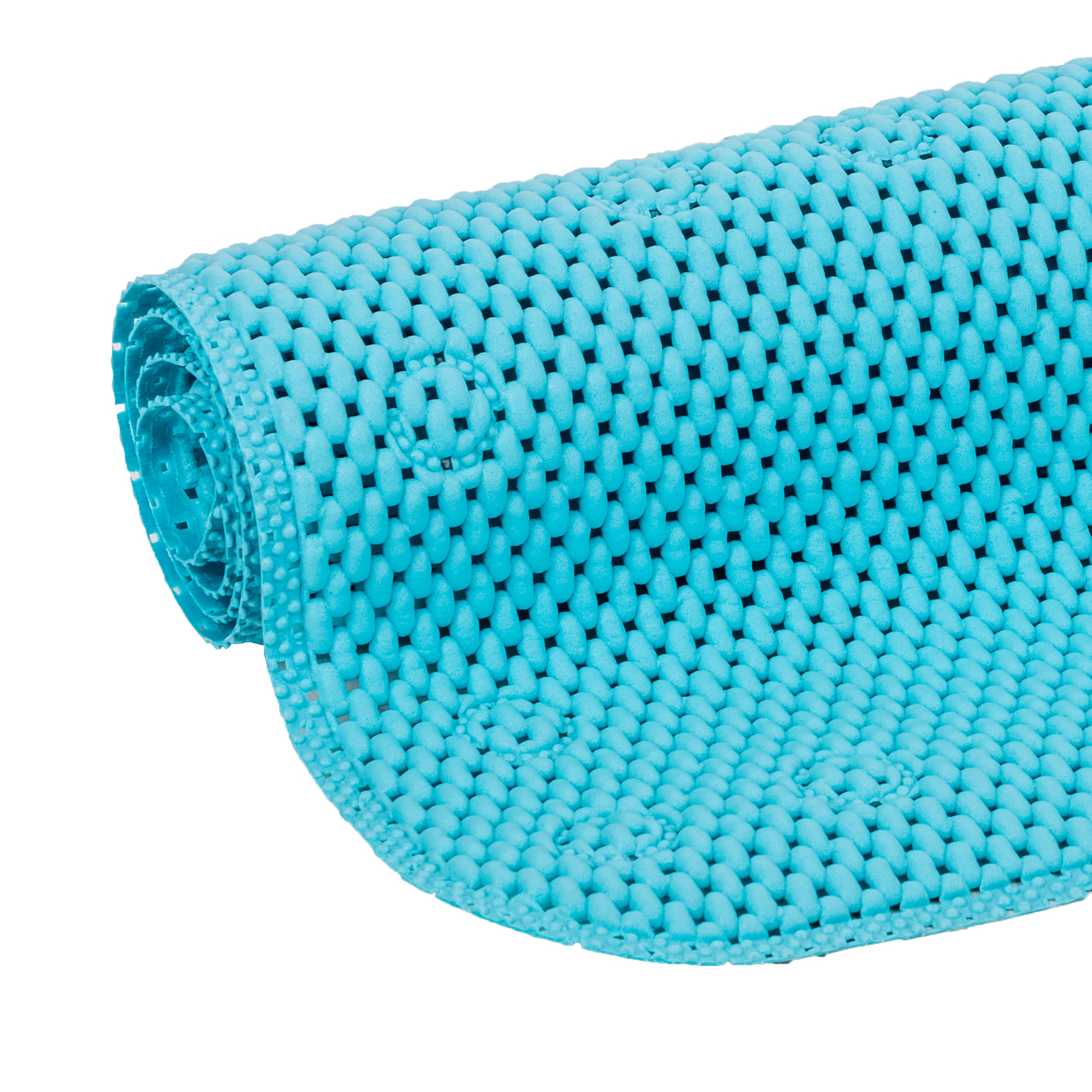 Mainstays Blue Cushioned Foam Bathtub Mat, 17" x 36" photo 7