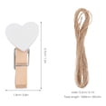 thumbnail image 2 of ETHZZLE 100 Clips Compact Paper Peg Pin White Wood for Decorating Homes, 2 of 6