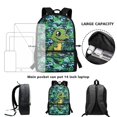 thumbnail image 6 of Uourmeti Cute Dino Camo Backpack for Student, 17 Inch Large Storage Adjustable Shoulder Straps Daypack for School Travel, 6 of 6