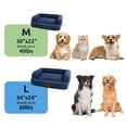 thumbnail image 3 of Petfamily Luxe Mattress Edition Washable Dog Bed, Pet Bed, Navy Blue, Medium, 30"x22"x8", 3 of 9