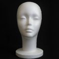 thumbnail image 1 of AAOMASSR Modèle de Tête Mannequin en Mousse de Styromousse Perruque Tête Présentoir Chapeau Casquette Support Modèle Femme, 1 of 6