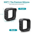 thumbnail image 4 of (3 Pack) CaseBot Silicone Skin, Premium Silicone UV Weather Resistant Protective and Camouflaged Blink Case Cover with Hat Brim, Black, 4 of 7