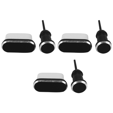 3X Usb C Aluminum Dust Plug Set Type-C Charging Port 3.5mm Headphone Jack for Mate 20