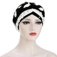 thumbnail image 2 of iHPH7 Turban Headbands for Women Hair Turban Head Wraps for Women Head Wrap Scarf Turbans for Women, Black One Size, 2 of 5