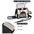 thumbnail image 2 of Tree Sherpa Fabric 900D Oxford Cloth Pet Carrier Bag with Nylon Webbing - 17x10x11.8 in - Black, 2 of 7