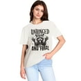 thumbnail image 2 of Unhinged And Feral Tshirt, Funny Raccoon, Rock'n Feral Racoon, Vintage Feral Mom, Funny Sarcastic Quote, Feral Girl Tee, Loose Type Shirt For Women, Soft And Comfortable, 2 of 6
